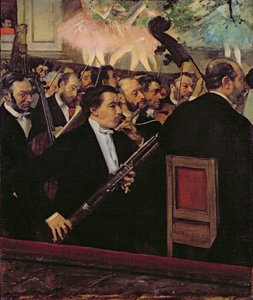 أوركسترا الأوبرا حوالي 1870 (زيت على قماش) بواسطة إدغار ديغا
