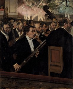 الأوركسترا في الأوبرا ، ج. 1870 بواسطة إدغار ديغا