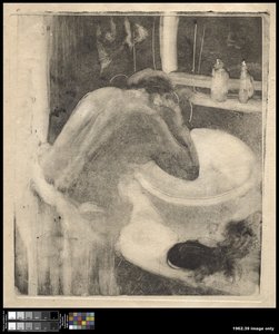 مغسلة ، 1880-85 بواسطة إدغار ديغا