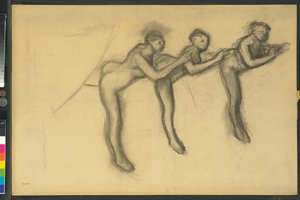 ثلاثة راقصات في لباس ضيق ، 1895-1900 بواسطة إدغار ديغا
