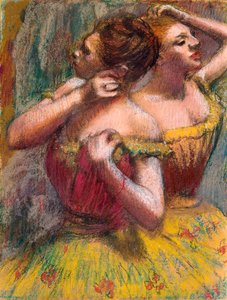 راقصان ، 1898-1899. بواسطة إدغار ديغا