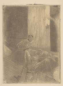 راقصان في غرفة بروفة 1877-1878. بواسطة إدغار ديغا