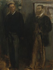 رجلان ، كاليفورنيا. 1865-69. بواسطة إدغار ديغا