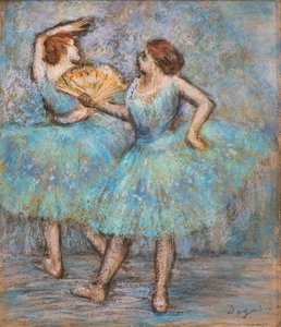 راقصان. حوالي عام 1905. باستيل على ورق مقوى. بواسطة إدغار ديغا