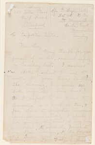رسالة إلى محرر مسابقة الصحف ، 1914-1918 بواسطة إدغار فراير
