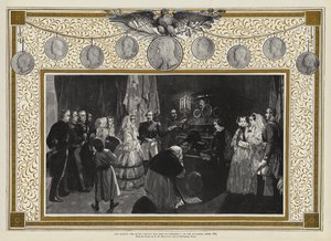 جلالة الملكة تزور قبر نابليون الأول في Invalides ، باريس ، 1855 بواسطة إدغار ملفيل وارد