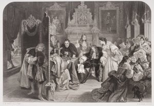 تلقى جيمس الثاني (1633-1701) أخبارًا عن هبوط أمير أورانج ، نقشها FA Heath بواسطة إدغار ملفيل وارد