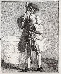 علاج البئر - Pepetit metier de Paris (دراسات مأخوذة في الشعب السفلي ، أو صرخات باريس) - نقش بواسطة Edme Bouchardon (1698-1762) بواسطة إدم بوشارون