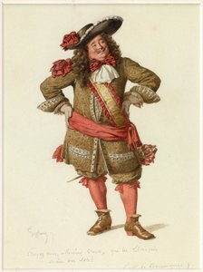 بورتريه للسيد دي بورسوغناك، حوالي عام 1870 (لوحة مائية)