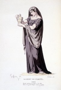 شخصية كورنيلي في المسرح المسرحي La mort de Pompee - اكتمال المسرح: (خلاصة وافية لمسرحيات Corneille) رسمها Geffroy ، نقش Colin - ed. لابلاس ، سانشيز إت سي ، باريس 1884