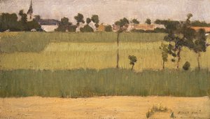 ضواحي قرية ، كاليفورنيا. 1880. بواسطة إدموند فرانسوا أمان جان