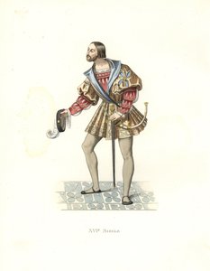 Courtier to Francis I (1494-1547) بواسطة ادمون ليتشيفالييه شيفينارد
