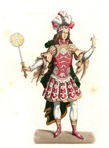 Louis XIV of France, the sun king (1638-1715), in dance costume