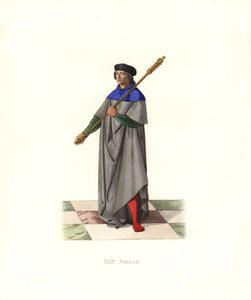 Mace-bearer under King Louis XII بواسطة ادمون ليتشيفالييه شيفينارد