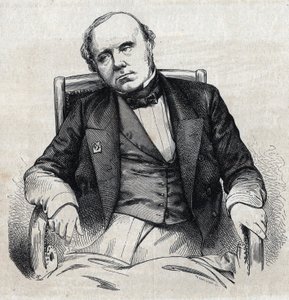 صورة لأوغستين تيري (1795-1856) ، مؤرخ فرنسي. نقش شيفينارد في "" Le Magasin Picturesque "" بواسطة ادمون ليتشيفالييه شيفينارد