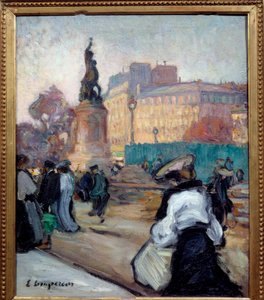 ساحة الجمهورية. لوحة إدموند لمبيرور (1876-1909)