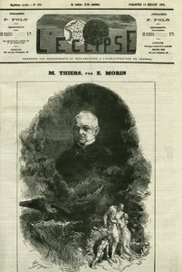 صورة لأدولف تيير (1797-1877) ، سياسي فرنسي. غلاف في “L