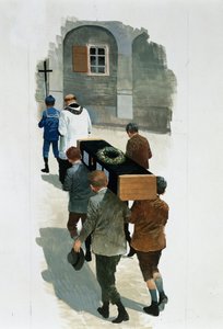 صبي ميت صغير من لوحة "القلب" لإدموندو دي أميسيس (1846-1908)، رسم
