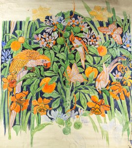 Jungle Chat c1930 (جواش على ورق) بواسطة ادموند هنتر