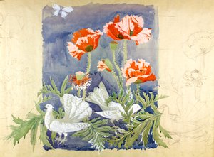السلام c1920 (جواش على ورق) بواسطة ادموند هنتر