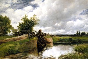 الجسر الأسود في Ouse ، 1891 بواسطة إدموند موريسون ويمبيريس