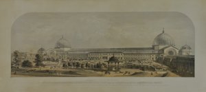 المعرض الدولي لعام 1862 ، الجبهة الشمالية من حدائق الجمعية البستانية الملكية ، 1862 بواسطة إدموند ووكر