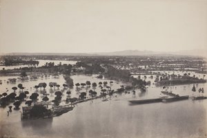 فيضان أفينيون عام 1856 أفينيون 1856. بواسطة إدوارد بالدوس