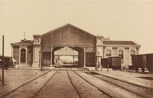 طولون ، غار تولون ، محطة القطار ، 1861 أو في وقت لاحق. بواسطة إدوارد بالدوس