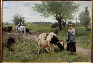 لا كوتش بيين غاردي لوحة لإدوار ديبات بونسان (1847-1913) 1890 صن. 0.82x1.28 م باو ، متحف الفنون الجميلة بواسطة إدوارد ديبات بونسان