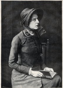 الآنسة كيت بوث (كاثرين بوث كليبورن (بوث كليبورن) ، ماريشال من ذراع الخلاص (1858-1955) - نقش بواسطة نافيلييه في "يوميات إيضاح" عام 1891
