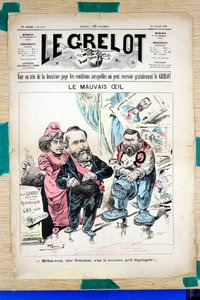 Cover of “” Le Grelot””, Satirique en Couleurs