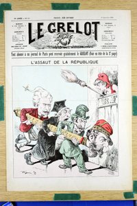 غلاف "" Le Grelot "" ، رقم 908 ، Satirique en Couleurs
