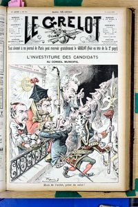 Cover of “” Le Grelot””, number 992, Satirique en N & B