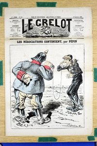 غلاف "" Le Grelot "" ، رقم 388 ، Satirique en Colors