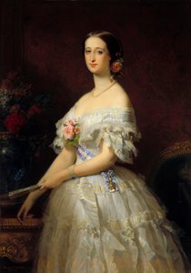 صورة إمبيراتريس يوجيني (1826-1920). لوحة لإدوارد لويس دوبوف (1820-1883)
