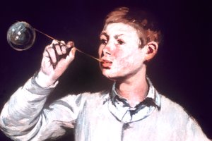 صبي يفجر فقاعات ، التفاصيل ، 1867 بواسطة إدوارد مانيه