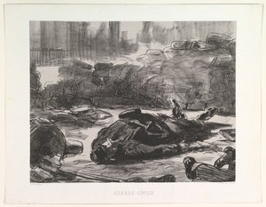 الحرب الأهلية الحرب الأهلية ، 1871-1873 ، تم نشرها عام 1874. بواسطة إدوارد مانيه