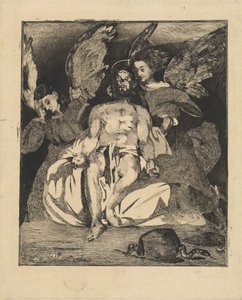 المسيح الميت مع الملائكة (Christ aux anges) بواسطة إدوارد مانيه