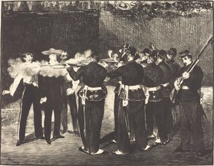موت ماكسيميليان في كويريتارو (L'executionde Maximilien) بواسطة إدوارد مانيه