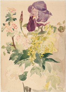 قطعة زهور بقزحية ، Laburnum ، وإبرة الراعي ، 1880 بواسطة إدوارد مانيه