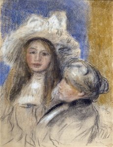 صورة لبيرث موريسو (1841-1895) وابنته (جولي مانيه بواسطة إدوارد مانيه