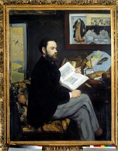 Portrait of Emile Zola (1840 - 1902) - Painting by Edouard Manet (1832-1883) بواسطة إدوارد مانيه