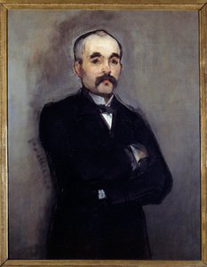 Portrait of Georges Clemenceau (1841-1929) Painting by Edouard Manet (1832-1883) 19th century Sun. 0,94 x 0,74 m Paris, musee d