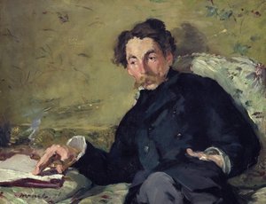 ستيفان مالارم (1842-98) 1876 (زيت على قماش) بواسطة إدوارد مانيه