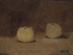 لا تزال الحياة مع اثنين من التفاح ، c.1880 بواسطة إدوارد مانيه