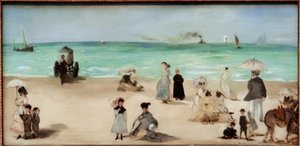 على شاطئ Boulognesur-Mer بواسطة إدوارد مانيه