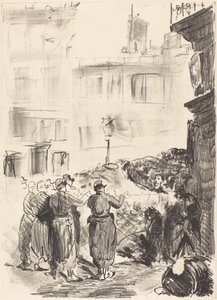 The Barricade La barricade ، 1871. بواسطة إدوارد مانيه