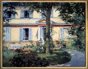 The House of Rueil Painting by Edouard Manet (1832-1883) 1882 Berlin, Staatliche museum بواسطة إدوارد مانيه