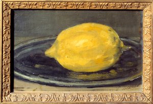 لوحة الليمون لإدوارد مانيه (1832-1883). 1880. ح. 0،14 × 0،22 م باريس. متحف دورسيه بواسطة إدوارد مانيه