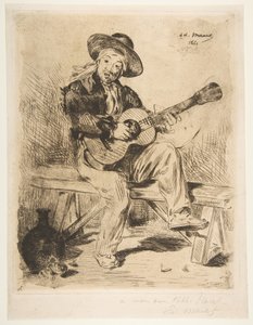 المغني الإسباني لو جيتارريرو ، 1861-1862. بواسطة إدوارد مانيه